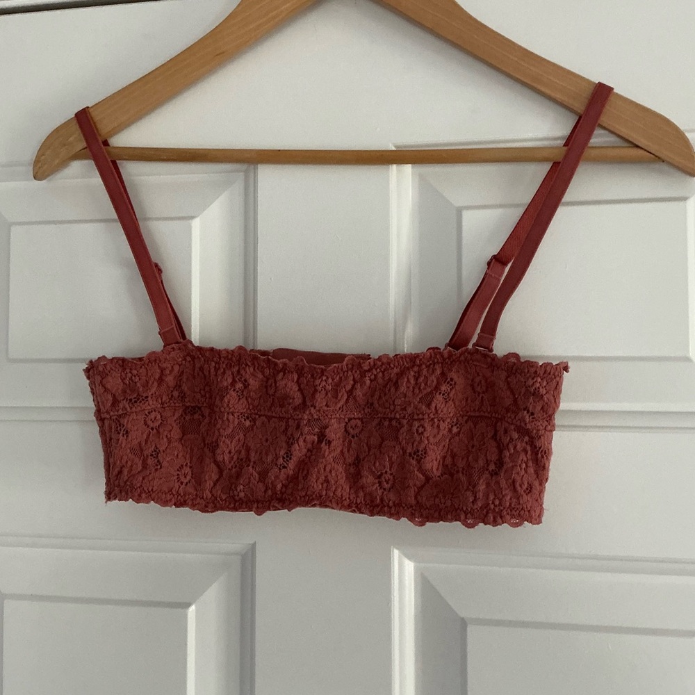 Aerie Happy Lace Underwire Bandeau Multi- Way Strapless Bra 32 A-B